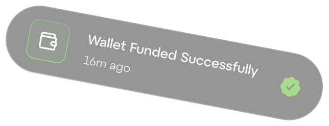 Wallet funded successfully illustration